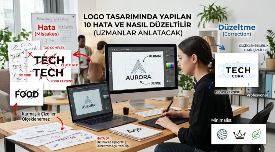 Logo Tasarımında Yapılan 10 Hata ve Nasıl Düzeltilir (Uzmanlar Anlatıyor)