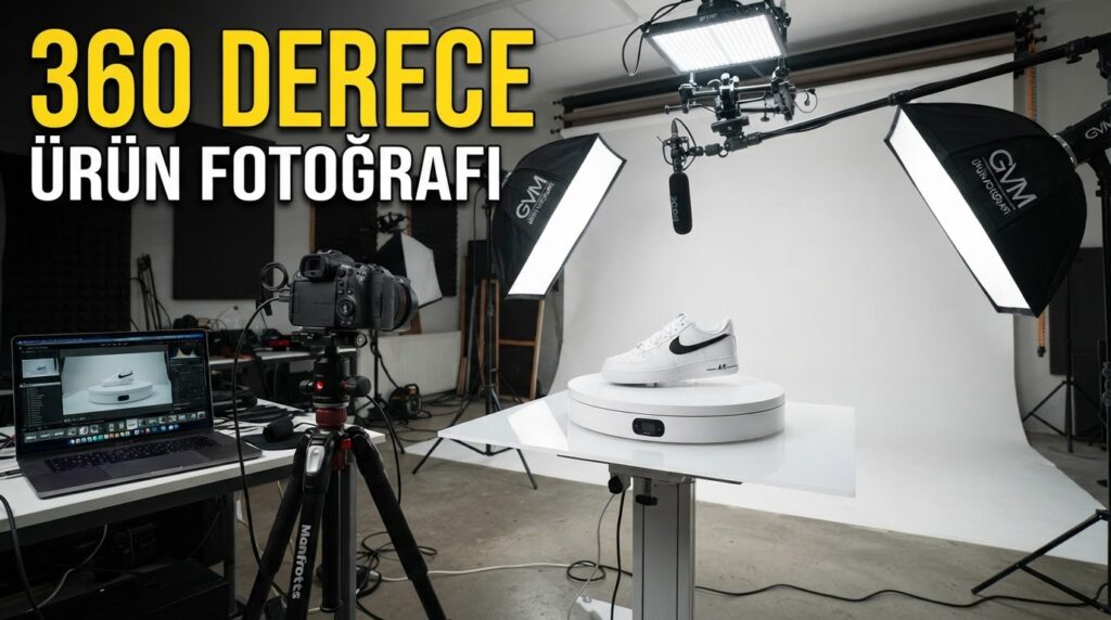 360 Derece Ürün Fotoğrafı Nasıl Çekilir? Döner Tabla Kurulumu ve Yazılım