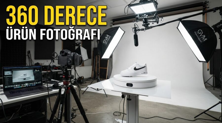 360 Derece Ürün Fotoğrafı Nasıl Çekilir? Döner Tabla Kurulumu ve Yazılım