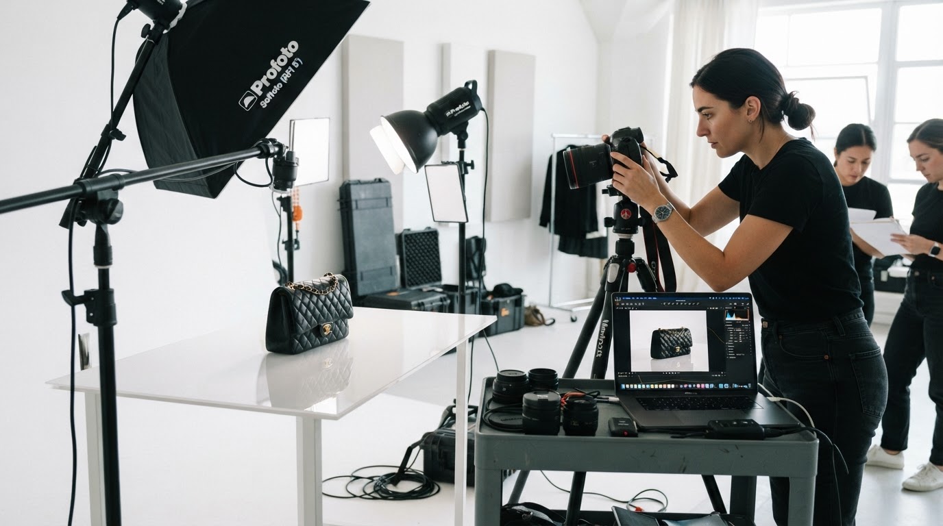 Profesyonel ürün fotoğrafçılığı kurulumu